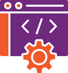 Web development Vector Icon Design Illustration