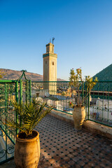 Wall Mural - Beautiful cityscape of Fez taken from rooftop terrace in the heart of old medina, Fez, Morocco, Africa