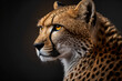 Portrait of a cheetah, Generative AI	
