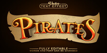 Pirates Vector Editable Text Effect Template