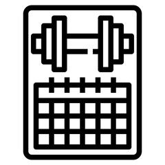 Sticker - workout schedule