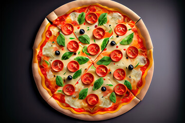 Wall Mural - Pizza food