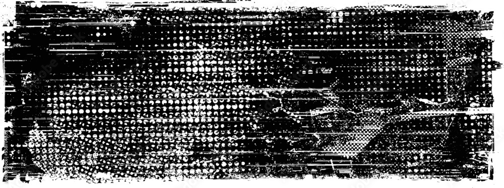 Glitch distorted grunge layer . Noise destroyed texture . Trendy defect ...