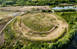 The Devils Quoits major late Neolithic henge and stone circle prehistoric site. Stanton Harcourt, Oxfordshire. 4000 to 5000 years old. Restored