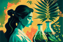 A Beautiful Illustration From A Researcher In A Cannabis Thc Lab On The Topic Of Legalization In Medicine