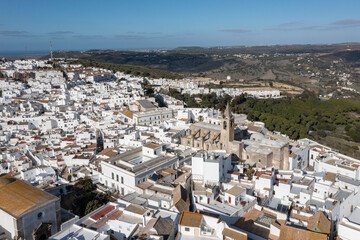 Sticker - Church of Divino Salvador de Vejer de la Frontera, Cadiz, Spain