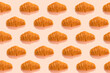 © The Picture Pantry - Croissant pattern over pink background