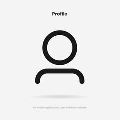 Aufkleber - Friend, people, contact, profile, user icon emblem symbol. Person, human, avatar sign symbol for website mobile app UI UX.