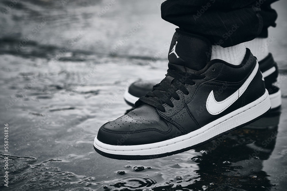 air jordan 1 low white on feet
