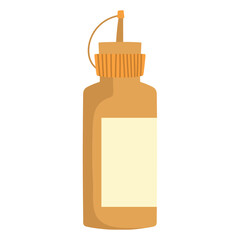 Sticker - mustard sauce bottle