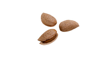 Wall Mural - shelled almonds isolated 