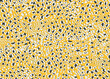 Full seamless leopard cheetah texture animal skin pattern. Yellow textile fabric print. Suitable for fashion use. Vector illustration.