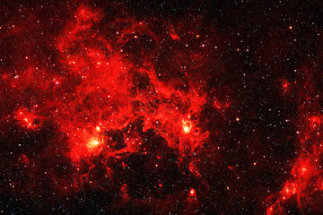 Wall Mural - red galaxy in deep space. elements of this image were furnished by nasa