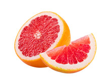 Pink Grapefruit Citrus Fruit Isolated On Transparent Png