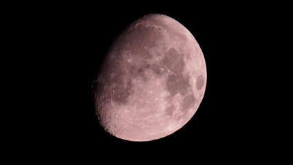 Wall Mural - Moon at dark black sky at night. Astrology or astronomy planet.