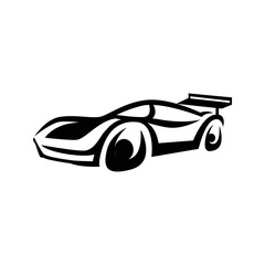 Wall Mural - Black car logo icon concept design