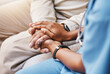 © C Davids/peopleimages.com - Nurse holding hands with patient in empathy, trust and support of help, advice and healthcare consulting. Kindness, counseling and medical therapy with doctor for hope, consultation and depression