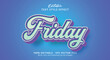 © Creative Division - Blue Colors Friday Text Style Effect, Editable Text Effect