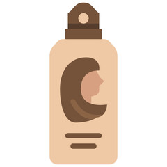 Poster - hairspray flat icon