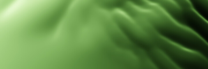 Wall Mural - Green abstract wave background.