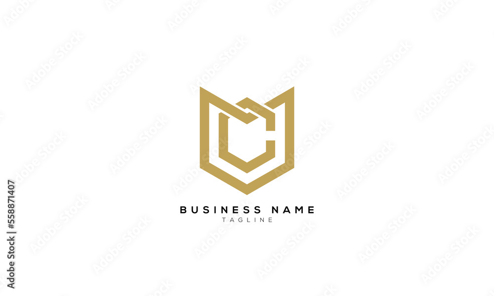 CM, MC, Abstract initial monogram letter alphabet logo design Stock ...