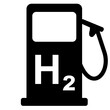 Wasserstoff und Tankstelle