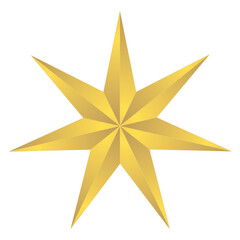 Wall Mural - 3d star on a white background