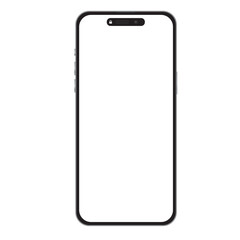 Wall Mural - mockup smart phone 14 pro max generation vector and screen png transparent and isolated for design g