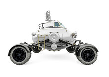 Lunar Roving Vehicle On White Background Side View