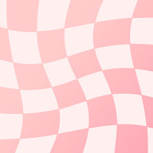 Soft Pink Tone Using For Cover Page And Paper Printing, Repeating Squares Background, Chess Pattern. Checkerboard Texture.Abstract Geometric Background.