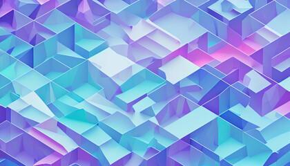 Wall Mural - gradient color abstract cube background