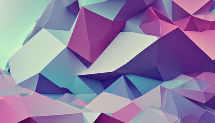 Wall Mural - gradient color abstract cube background