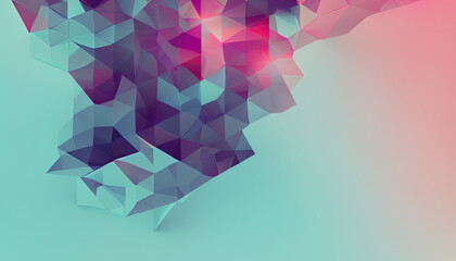 Wall Mural - gradient color abstract cube background