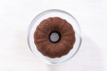 Canvas Print - Chocolate bundt cake