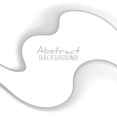 Wall Mural - Simple background with gray swirl. Minimal vector graphics