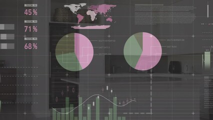 Poster - Animation of data processing over house interior