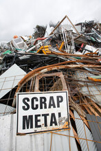 Scrap Metal At Jindabyne Rubbish Dump In The Snowy Mountains, Australia.