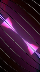 Fototapete - Luminous background with shiny glass plates. Trendy 3d rendering digital illustration