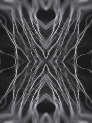 Aufkleber - Psychedelic organic web background. 3d rendering digital illustration