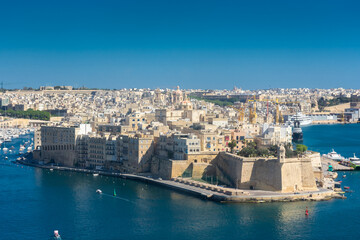 Wall Mural - Cityscape of Birgu,  one of the Three Cities of Malta