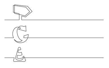 Wall Mural - PNG image with transparent background of continuous line drawing of business icons: telephone, alarm clock, calendar