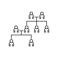 family tree icon on white background