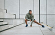 © S Fanti/peopleimages.com - Stretching, black man in the city for fitness, body training and morning motivation in New Zealand. Warm up, health exercise and African runner thinking of outdoor cardio workout idea