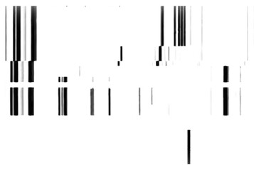 Wall Mural - Horizontal distortion of broken video image on transparent background, VHS effect, glitch digital color pixel noise. PNG stock abstract glitch texture. Color digital noise, VHS corrupted signal