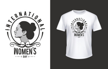 Women's day t-shirt design