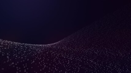 Wall Mural - abstract wave particles 4k wallpaper animation
