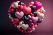 © Mukhlesur - Multicolored Balloon Love Heart