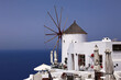 Windmill in oia Santorini