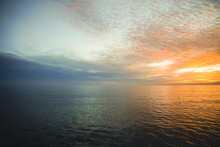 Sunset Sky On Pacific Ocean