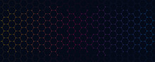 Abstract Design Element With Geometric Background Of Hexagons Shape Pattern